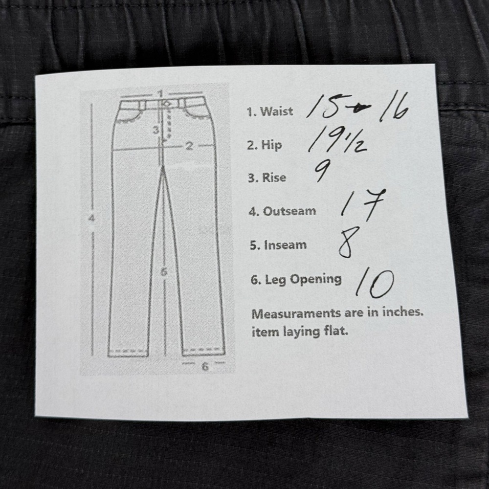 Vuori Ripstop Men Medium Shorts V370 Gray Hiking Organic Cotton Blend 8” Inseam - Picture 7 of 8